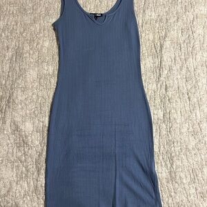 Fashion Nova Blue Midi Dress